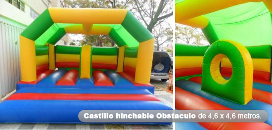 Castillo hinchable obstaculo