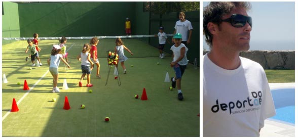 Servicios. Actividades en campo de golf y labores de socorrismo.