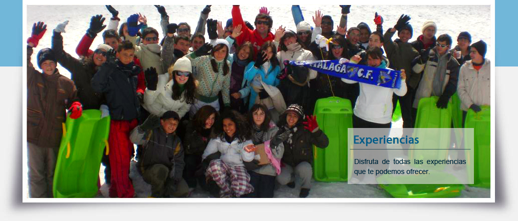 Disfruta de todas las experiencias que te podemos ofrecer.